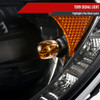 2006-2007 Subaru Impreza WRX/STI Projector Headlights w/ LED Light Strip (Matte Black Housing/Clear Lens)