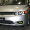 2006-2008 Honda Civic Coupe H11 Fog Lights Kit (Chrome Housing/Yellow Lens)
