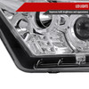 2010-2014 Ford Mustang Dual Halo Projector Headlights (Chrome Housing/Clear Lens)