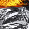 2004-2015 Nissan Titan/ 2004-2007 Armada Factory Style Headlights w/ Amber Reflectors (Chrome Housing/Clear Lens)