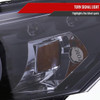 2008-2012 Honda Accord Coupe Dual Halo Projector Headlights (Glossy Black Housing/Smoke Lens)