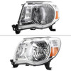 2005-2011 Toyota Tacoma Factory Style Headlights (Chrome Housing/Clear Lens)