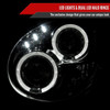 2002-2003 Subaru Impreza Dual Halo Bug Eye Projector Headlights (Chrome Housing/Clear Lens)