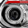 2002-2003 Subaru Impreza Dual Halo Bug Eye Projector Headlights (Chrome Housing/Clear Lens)