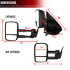 2003-2007 Chevrolet Silverado/GMC Sierra Power Adjustable, Heated, Manual Extendable Towing Mirrors