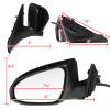 2015-2018 Toyota Camry Glossy Black 5-Pin Power Heated & Adjustable Side Mirror - Driver Side Only