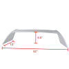 2002-2006 Acura RSX JDM White Fiber Glass TR Style Rear Spoiler Wing