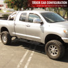 2007-2021 Toyota Tundra Double (Crew) Cab 4" Wide Black Stainless Steel Side Step Bars