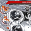 2004-2008 Chevrolet Aveo Dual Halo Projector Headlights (Chrome Housing/Clear Lens)