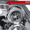 2004-2008 Chevrolet Aveo Dual Halo Projector Headlights (Chrome Housing/Clear Lens)
