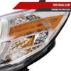 2004-2005 Honda Civic Projector Headlights w/ LED Light Strip (Chrome Housing/Clear Lens)