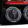 1997-2004 Dodge Dakota/ 1998-2003 Durango Dual Halo Projector Headlights (Glossy Black Housing/Smoke Lens)