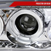 1992-1995 Honda Civic Dual Halo Projector Headlights (Chrome Housing/Clear Lens)
