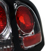 1994-1998 Ford Mustang Tail Lights (Chrome Housing/Clear Lens)