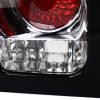 1994-1998 Ford Mustang Tail Lights (Chrome Housing/Clear Lens)