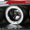 1994-1997 Honda Accord Dual Halo Projector Headlights (Matte Black Housing/Clear Lens)