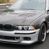 1996-2003 BMW E39 5 Series Dual Halo Projector Headlights (Matte Black Housing/Clear Lens)