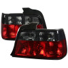 1992-1998 BMW E36 3 Series Sedan Tail Lights (Chrome Housing/Red Smoke Lens)