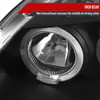 1996-1998 Honda Civic Dual Halo Projector Headlights (Matte Black Housing/Clear Lens)