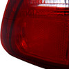 1992-1995 Honda Civic Tail Lights (Chrome Housing/Red Clear Lens)