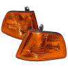 1990-1991 Honda Civic 2/3DR Corner Lights (Chrome Housing/Amber Lens)