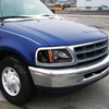 1997-2004 Ford F-150/Expedition Factory Style Headlights w/ SMD LED Light Strip (Matte Black Housing/Clear Lens)