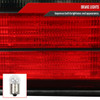 1992-1998 BMW E36 3 Series Coupe/Convertible Tail Lights (Chrome Housing/Red Smoke Lens)