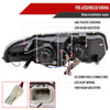 1997-2000 Dodge Avenger Chrysler Sebring Coupe Dual Halo Projector Headlights (Matte Black Housing/Clear Lens)