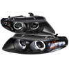 1997-2000 Dodge Avenger Chrysler Sebring Coupe Dual Halo Projector Headlights (Matte Black Housing/Clear Lens)