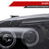 1996-1998 Honda Civic Dual Halo Projector Headlights (Glossy Black Housing/Smoke Lens)