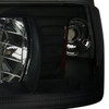 1987-1993 Ford Mustang Crystal Headlights (Chrome Housing/Smoke Lens)