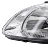 1996-1998 Honda Civic Crystal Headlights (Chrome Housing/Clear Lens)