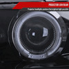 1993-1997 Toyota Corolla Dual Halo Projector Headlights (Glossy Black Housing/Smoke Lens)