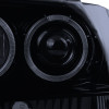 1993-1996 Jeep Grand Cherokee V2 Dual Halo Projector Headlights (Glossy Black Housing/Smoke Lens)