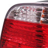 1995-2001 BMW E38 7 Series Tail Lights (Chrome Housing/Red Clear Lens)