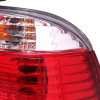 1995-2001 BMW E38 7 Series Tail Lights (Chrome Housing/Red Clear Lens)