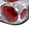 1995-1997 Ford Explorer Tail Lights (Chrome Housing/Clear Lens)