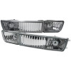 1993-1998 Volkswagen Golf Mk3/Jetta/Cabrio H3 Bumper Fog Lights (Chrome Housing/Clear Lens)