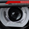 1995-2001 BMW E38 7 Series LED Bar Dual Halo Projector Headlights (Glossy Black Housing/Smoke Lens)