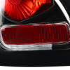 1994-1998 Ford Mustang Tail Lights (Matte Black Housing/Clear Lens)