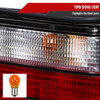 1992-1998 BMW E36 3 Series Coupe/Convertible Tail Lights (Chrome Housing/Red Clear Lens)