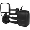 2007-2014 Chevrolet Silverado/Avalanche/Tahoe GMC Sierra/Yukon/Yukon XL Manual Adjustable & Extendable Black Towing Mirrors