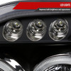 2001-2004 Nissan Frontier Dual Halo Projector Headlights (Matte Black Housing/Clear Lens)