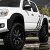 2012-2015 Toyota Tacoma Fleetside 6" Long Bed Smooth Rivet Style Fender Flares