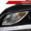 2006-2008 Audi A4 R8 Style LED Light Bar Projector Headlights (Matte Black Housing/Clear Lens)
