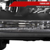 1998-2002 Honda Accord Factory Style Crystal Headlights w/ Amber Reflector (Matte Black Housing/Clear Lens)