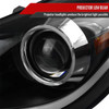 2011-2013 Hyundai Elantra LED Bar Projector Headlights (Matte Black Housing/Clear Lens)