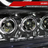 2005-2012 Nissan Xterra Dual Halo Projector Headlights (Matte Black Housing/Clear Lens)