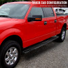 2001-2003 Ford F-150 SuperCrew Cab 4" Black Stainless Steel Side Step Nerf Bars