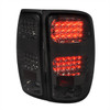 2007-2014 GMC Sierra LED Tail Lights (Chrome Housing/Smoked Lens)